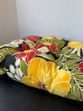 Pillow Perfect Yellow & Red Indoor/Outdoor Cushion