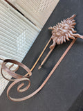 Rustic Cast Iron Vintage Sun Scroll Hanging Plant Stand