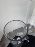 Pair of House of Hampton Clear Glass Pedestal Hurricanes