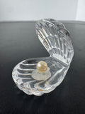 Waterford Crystal Clam Shell with Pearl in Box (E)