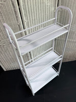 White Metal 3-Tier Utility Shelf