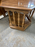 Hexagon End Table (B) with Laminate Top