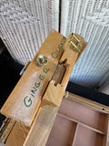 Wooden Vintage Portable Storage Artist’s Easel & Case Once Belonging to Local Artist Ginger Olansen