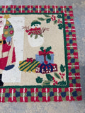 (E) C&F Home Santa Claus Wool Hook Accent Rug