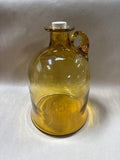 Blenko Wheat Amber Moonshine Glass Jug With Cork
