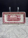 (J) Mason’s England Vista Pink China Rectangular Relish Dish