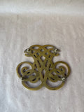 Thomas Jefferson Brass Trivet Cipher Monticello - Virginia Metalcrafters