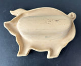 Haeger Natural Stone Pig Shaped Microwave Bacon Cooker