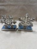 Pair Of Snowflake Stocking Holders