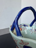 Flawless Ironstone Asian Inspired Ceramic Basket