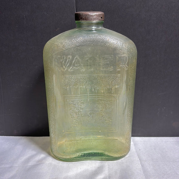 Vintage Glass Water Refrigerator Bottle