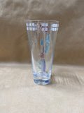 Tall Floral Stain Glass Style Vase