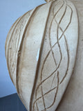 Large Decorative Etched Pottery Vase