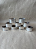 Silver Plate Oval Napkin Rings - Set Of 9