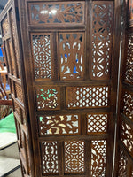 Three Panel Carved Screen