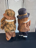 Pair of Pilgrim Harvest Kids 2FT Plush Standing Decor