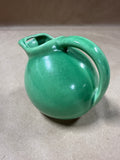 Small Green Ceramic Ball Pitcher With Ice Lip