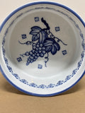 Blue & White Ribbed Bowl