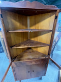 Mid Century Modern Style Corner Cabinet***HEAVY ITEM***READ DETAILS ON PICK UP POLICY***