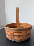 1989 Longaberger All American Signed Small Woven Quilting Basket
