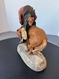Daniel Monfort Signed 1982 End of the Trail Sculpture
