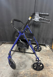 Blue Drive Medical Rollator Walker with Seat Storage