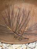 Anthony Studio Pottery Pine Branch Pocket Vase/Crock