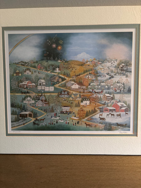 Four Seasons Matted Print (NO FRAME) by Pawnee McEntire; Signed & Numbered (87/500)