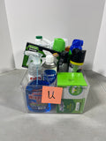 Cleaning Lot U, Most bottles at least half full