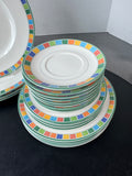 (D) 20-Piece Villeroy & Boch Twist Alea Caro China Set