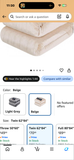 Sealed Westinghouse Beige Silky Flannel Reverse to Sherpa Warming Blanket