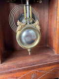 Wm. L. Gilbert Clock Co. Calla Vintage Wooden Mantel Clock with Key