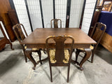 ***AS IS***Table with (4) Antique Chairs***HEAVY ITEM***READ DETAILS ON PICK UP POLICY***