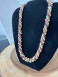 Multi-Strand Twisted Faux Pearl Rope Necklace