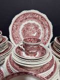 77-Piece Mason’s England Vista Pink China Set (2 AVAILABLE—PRICED INDIVIDUALLY AT $195 EACH SET)