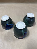 Set Of 3 Pottery Tea Cups