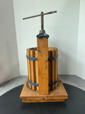 Cast Iron & Wooden Vintage Countertop Fruit Press