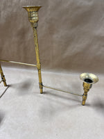 Gold Folding Candelabro — Holds 4 Candles