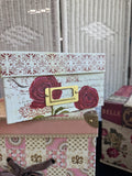 Trio of Floral Decorative Storage Boxes