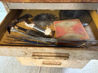Craftsman 9” Radial Arm Saw Affixed to Cabinet
