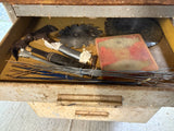Craftsman 9” Radial Arm Saw Affixed to Cabinet