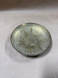 Round Etched Floral Brass Bowl