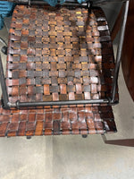 William Sheppe Style Leather Stool, 2 Available, PRICED INDIVIDUALLY, $195 Each