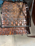 William Sheppe Style Leather Stool, 2 Available, PRICED INDIVIDUALLY, $195 Each