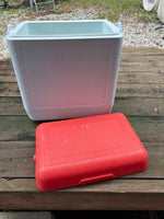 Red and White Cooler
