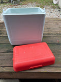 Red and White Cooler