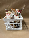 (B)Lot Of Pier 1 Straw Dog Ornaments — 7 Ornaments