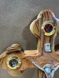 Olive Wood Cross With Essence from The Holy Land (C)
