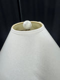 Shabby Chic Distressed Off White 3-Way Wooden Floor Lamp (WORKS)