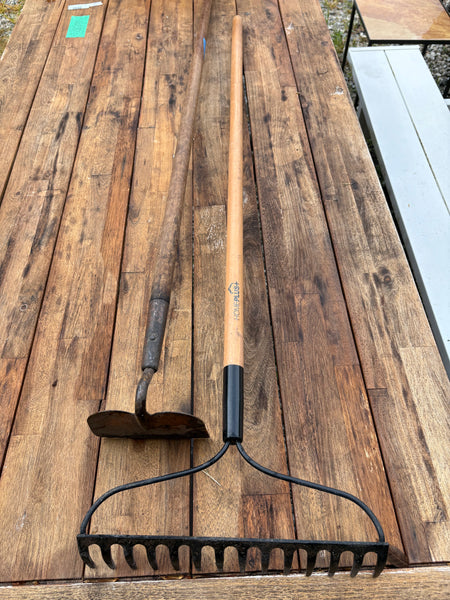 (F) Stiff Rake and Hoe Lot